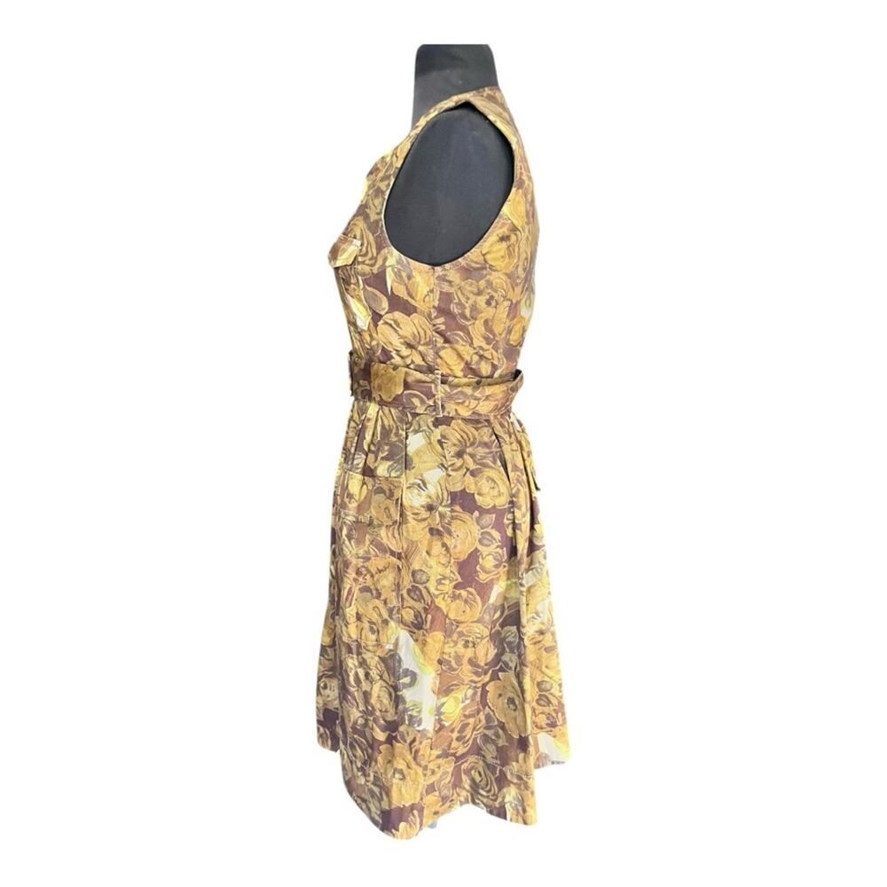 Y2K Anthro Moulinette Soeurs Brassica Safari Belted Dress 0 Forest Fairy Utility - Picture 4 of 9